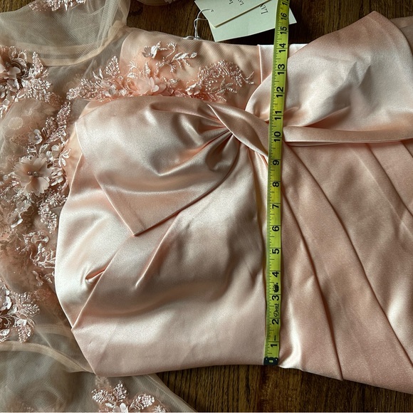 LT Lanting Bride  Dress With Flower Appliqué - Picture 12 of 15